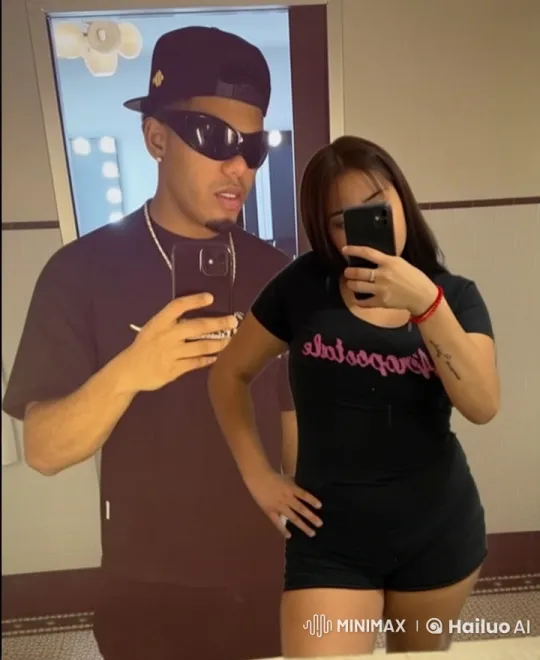 Couple Taking Selfie in Bathroom with Romantic Touch – AI Generated Video | Hailuo AI