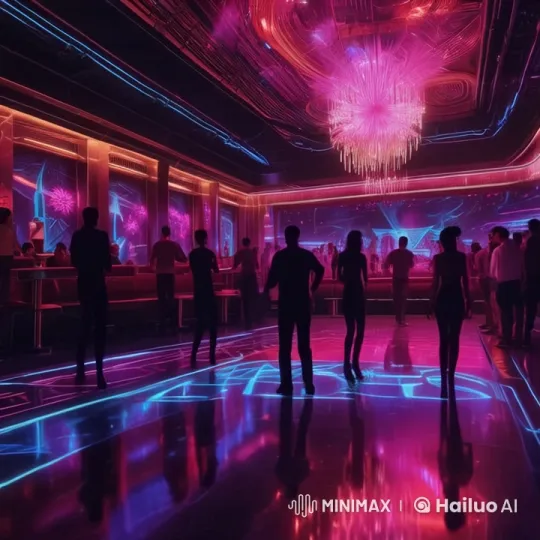 Lively Nightclub Scene with Dynamic Lights and Dancers – AI Generated Video | Hailuo AI