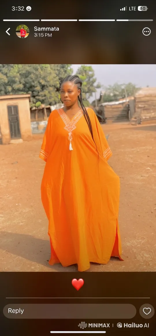 Woman in Orange Embroidered Garment Performs Martial Arts – AI Generated Video | Hailuo AI