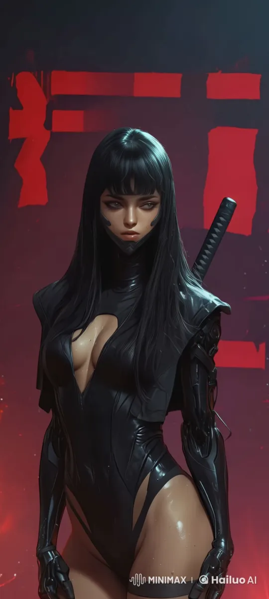 Cyberpunk World: Neon Fire and Animated Character Fly-Through – AI Generated Video | Hailuo AI