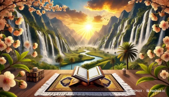 Tranquil Nature: Dynamic Waterfalls and Blossoming Landscapes – AI Generated Video | Hailuo AI