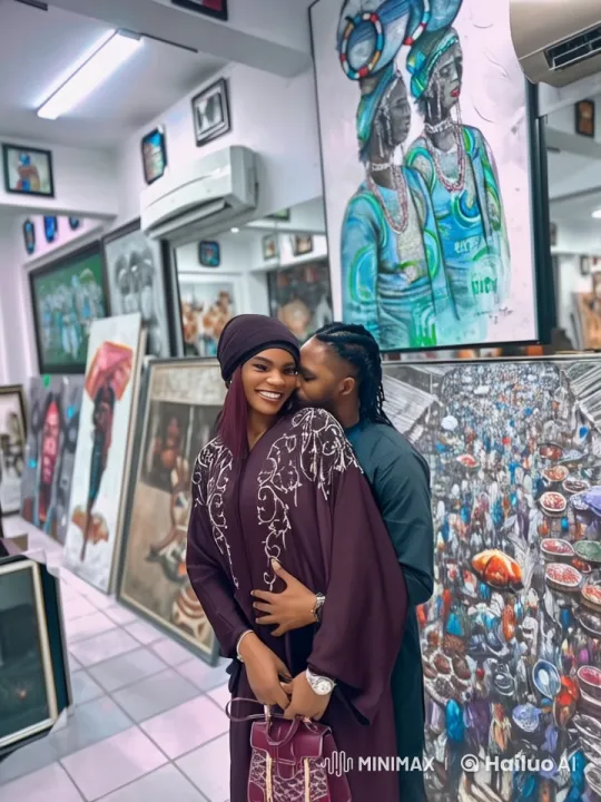 Couple's Kungfu Fight Showcases Art Gallery Setting – AI Generated Video | Hailuo AI