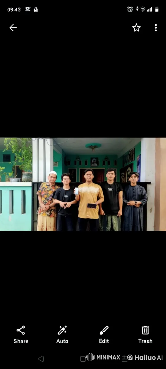Young Men Pose in Animated Live2D Style in Front of House – AI Generated Video | Hailuo AI