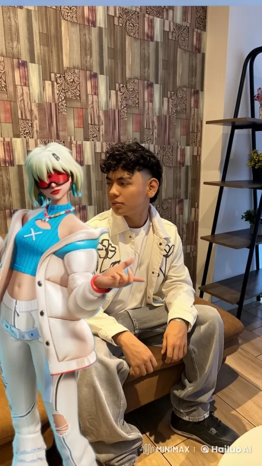 Affectionate Moment Captured in Live2D Animation – AI Generated Video | Hailuo AI