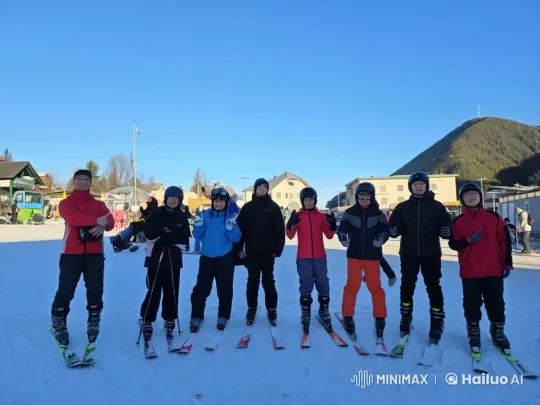 Colorful Ski Attire Martial Arts Group in Snowy Live2D Animation – AI Generated Video | Hailuo AI