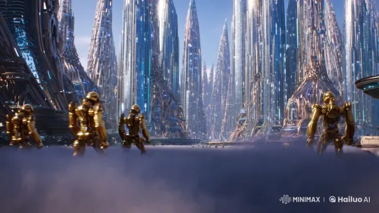 Futuristic Cityscape with Evolving Architecture and Advanced Life Forms – AI Generated Video | Hailuo AI