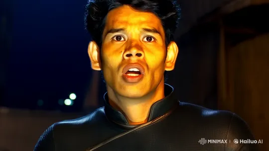 Martial Artist Thrills in Industrial Night Chase – AI Generated Video | Hailuo AI