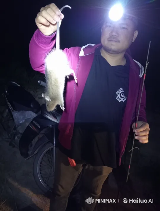 Kung Fu Practitioner Showcases Skills with Slingshot and Rat – AI Generated Video | Hailuo AI