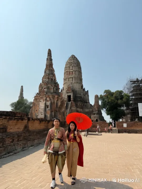 Traditional Kung Fu Display Amidst Ancient Temple Ruins – AI Generated Video | Hailuo AI