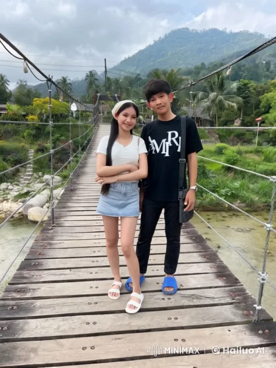 Intense Martial Arts Battle on Scenic Bridge – AI Generated Video | Hailuo AI