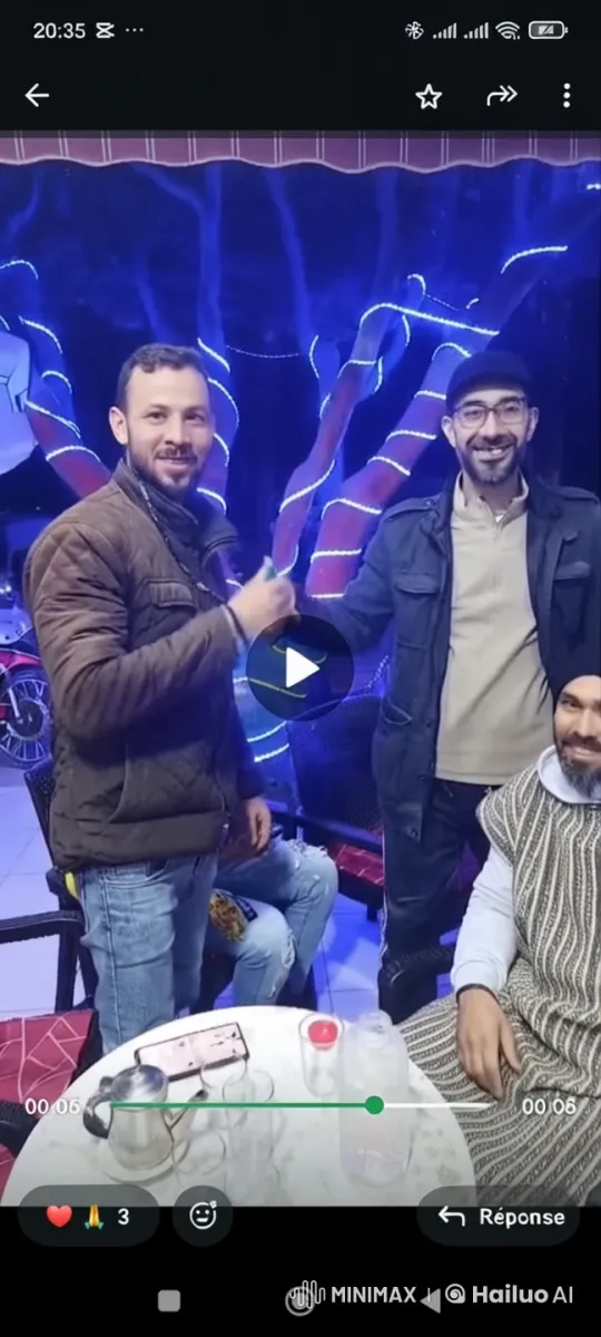 Three Friends Celebrating in a Festive Atmosphere – AI Generated Video | Hailuo AI