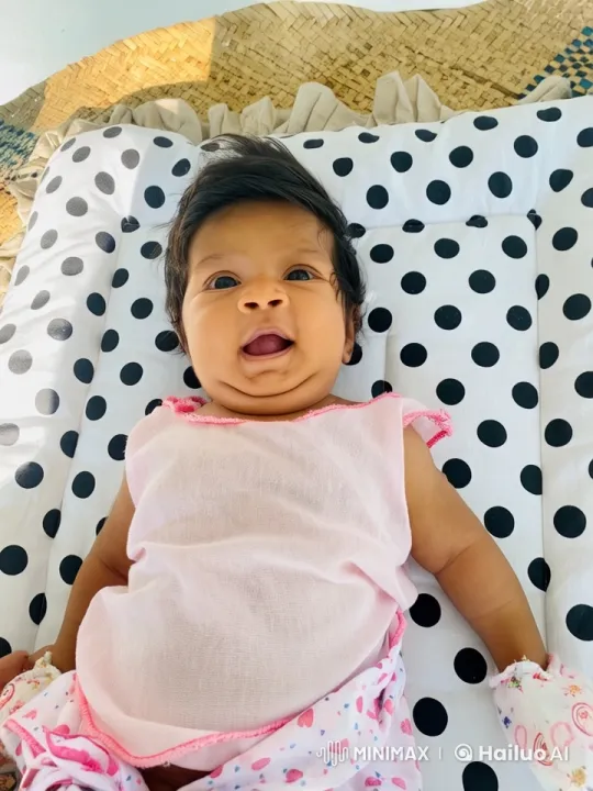 Baby on Cushion with Heartwarming Smile Animation – AI Generated Video | Hailuo AI