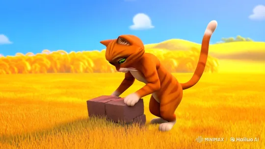 Orange Cat Leads Rescued Animals to Home – AI Generated Video | Hailuo AI