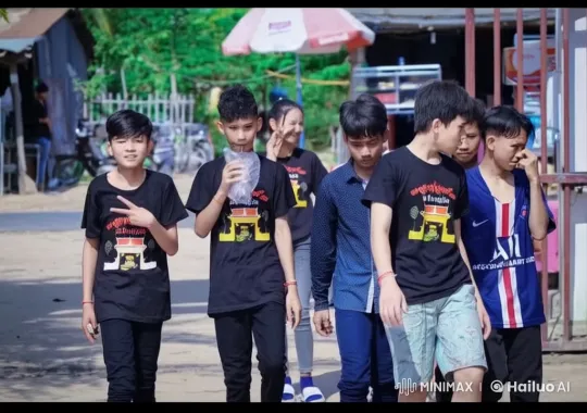 Teenagers Perform Energetic Martial Arts in Sunny Street Scene – AI Generated Video | Hailuo AI