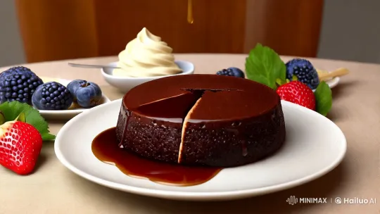 Decadent Chocolate Lava Cake Visual Delight – AI Generated Video | Hailuo AI