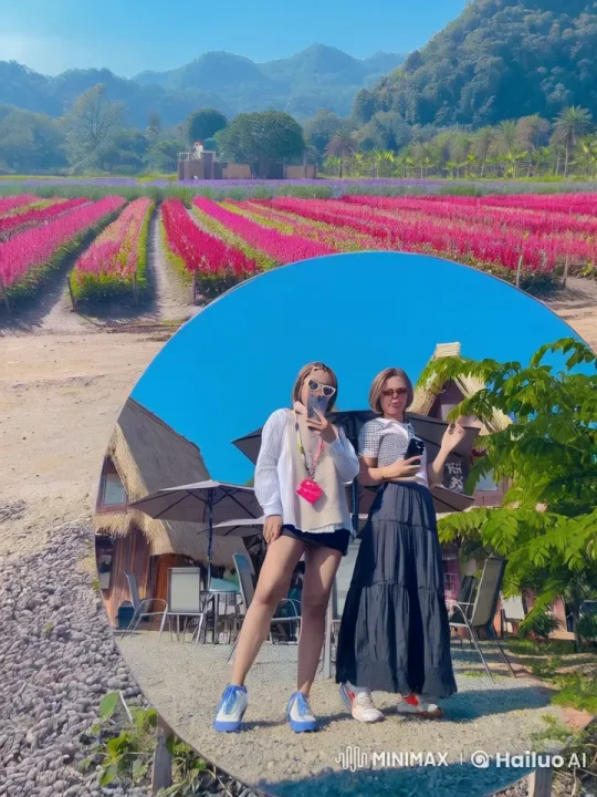 Kung Fu Masters Perform in Colorful Flower Field – AI Generated Video | Hailuo AI