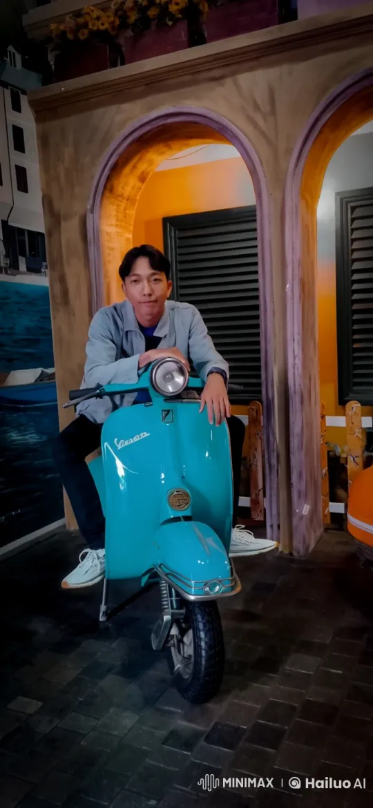 Man Transforms Scooter into Robot, Shares Handshake – AI Generated Video | Hailuo AI