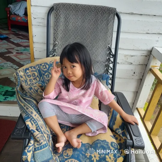 Child Practicing Martial Arts Pose on Porch – AI Generated Video | Hailuo AI
