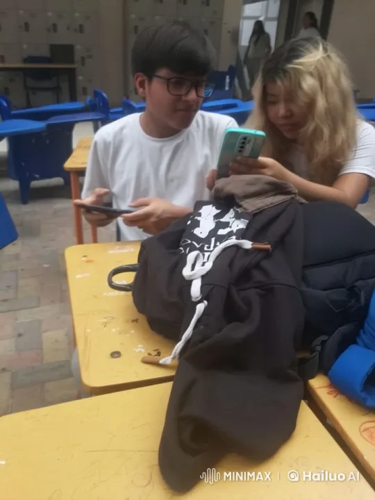 Students Share Intimate Moment in Animated Classroom – AI Generated Video | Hailuo AI