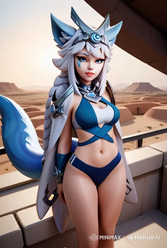 Fantasy Character in Serene Desert Sunset – AI Generated Video | Hailuo AI
