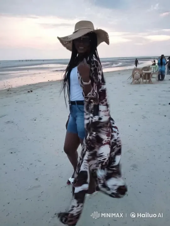 Evening Stroll on a Serene Sunset Beach – AI Generated Video | Hailuo AI