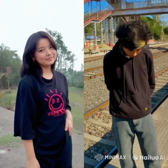 Animated Romance: Boy and Girl Share Tender Moment – AI Generated Video | Hailuo AI