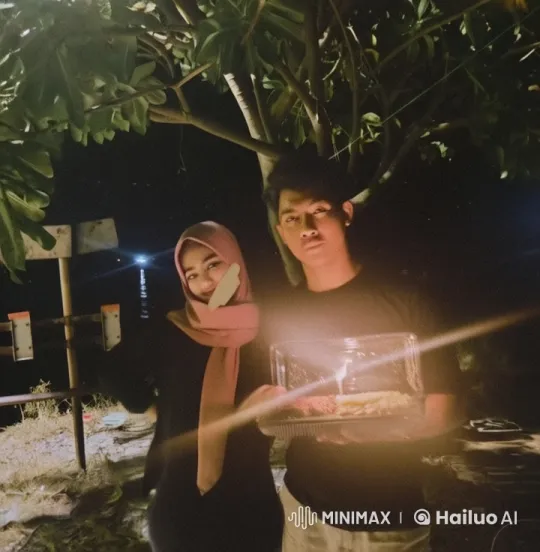 Romantic Night Celebration with Cake and Candlelight – AI Generated Video | Hailuo AI