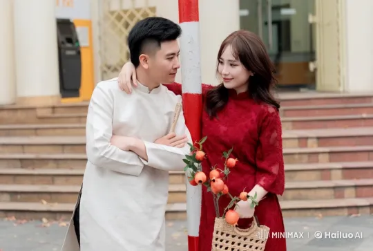 Couple in Traditional Attire Perform Martial Arts in Live2D Animation – AI Generated Video | Hailuo AI