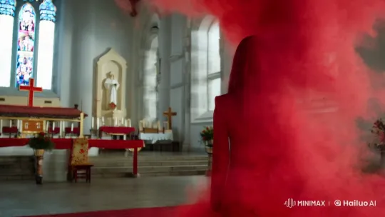 Chinese Catholic Church Setting for a Possession Scene – AI Generated Video | Hailuo AI