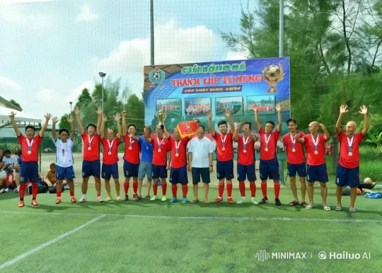 Soccer Team Celebrates Victory with Medals and Dancing – AI Generated Video | Hailuo AI