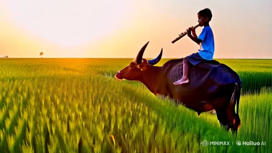 Vietnamese Countryside: Harmony of Nature and Childhood Memories – AI Generated Video | Hailuo AI