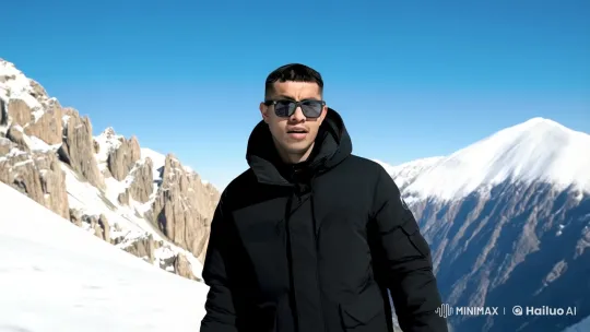 Young Man Transforms into Angel, Soars Over Snowy Mountains – AI Generated Video | Hailuo AI
