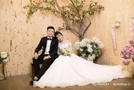 Wedding Couple's Graceful Kungfu Showdown in Live2D – AI Generated Video | Hailuo AI