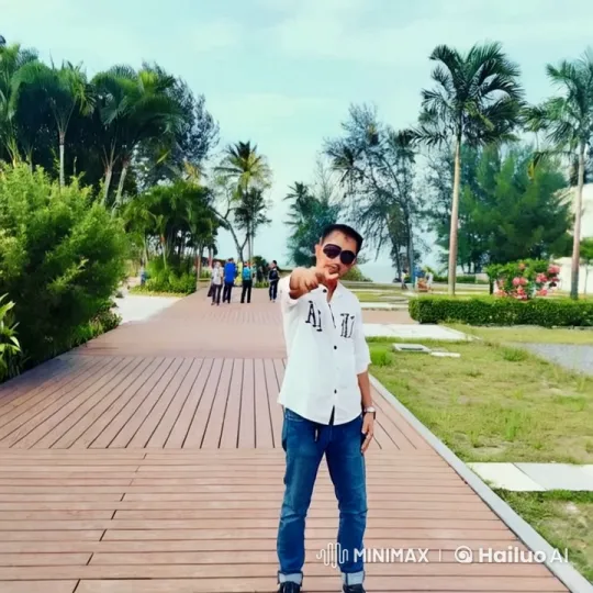 Young Man Showcases Martial Arts Skills in Park – AI Generated Video | Hailuo AI