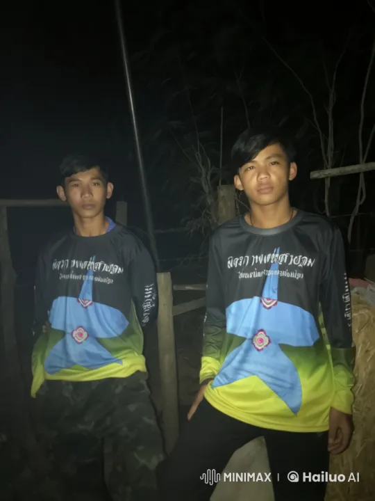 Two Young Men Relaxing Outdoors at Night – AI Generated Video | Hailuo AI
