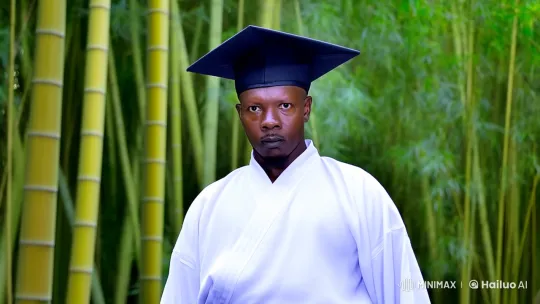 Kung Fu Master in Bamboo Forest Displaying Graceful Moves – AI Generated Video | Hailuo AI