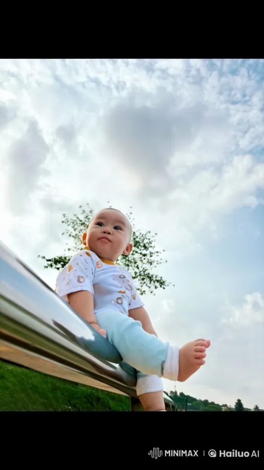 Baby Swings Legs in Playful Live2D Animation – AI Generated Video | Hailuo AI