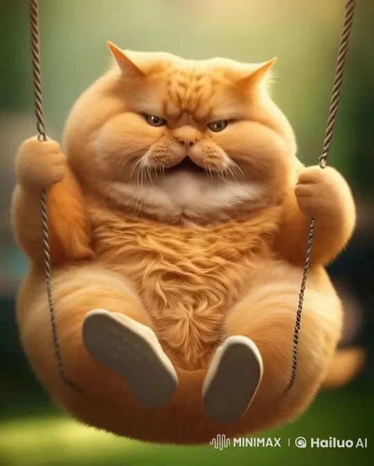 Grumpy Cat on Swing: Live2D Animated Monologue – AI Generated Video | Hailuo AI