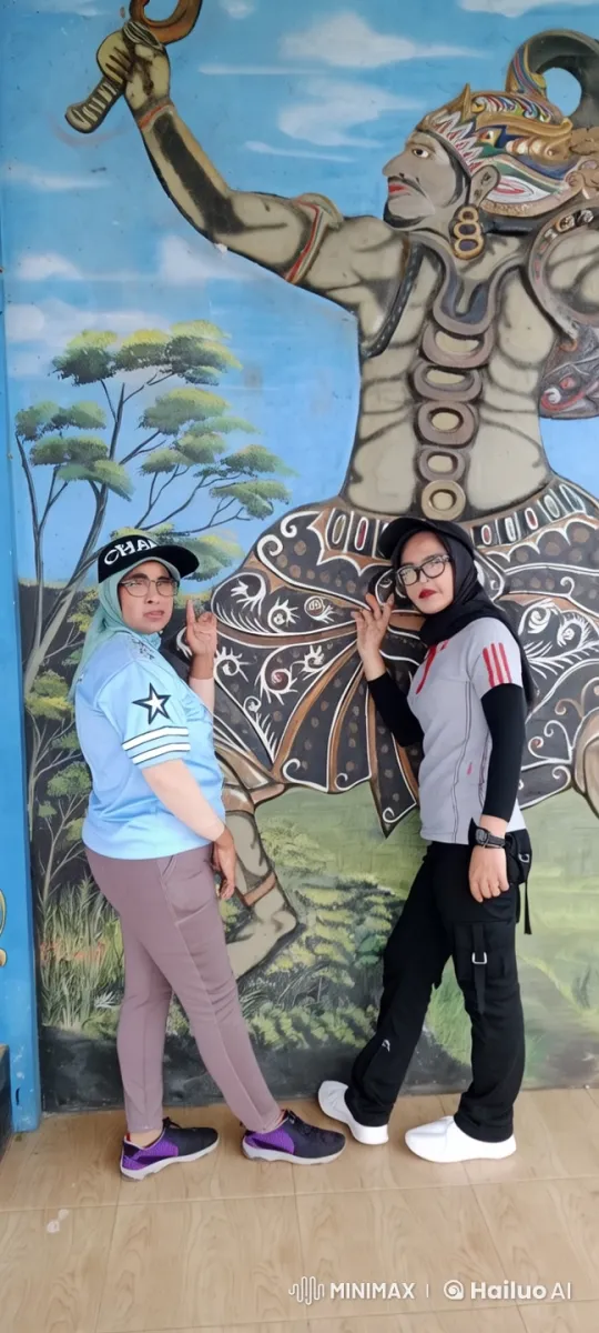Live2D Animated Chinese Martial Arts Duel with Vibrant Mural Background – AI Generated Video | Hailuo AI