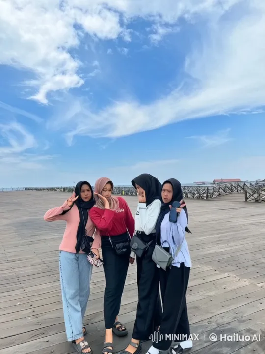 Live2D Video: Women Practicing Kungfu on Boardwalk – AI Generated Video | Hailuo AI