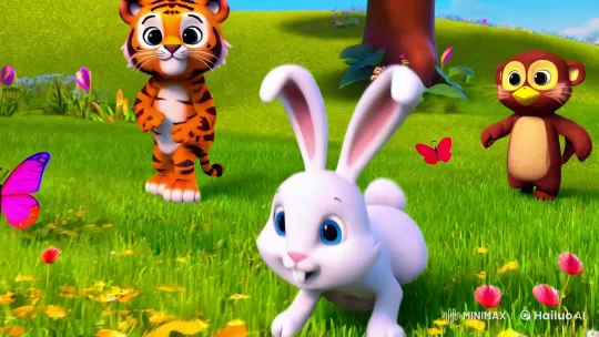 Benny's Meadow Adventure with Colorful Friends – AI Generated Video | Hailuo AI