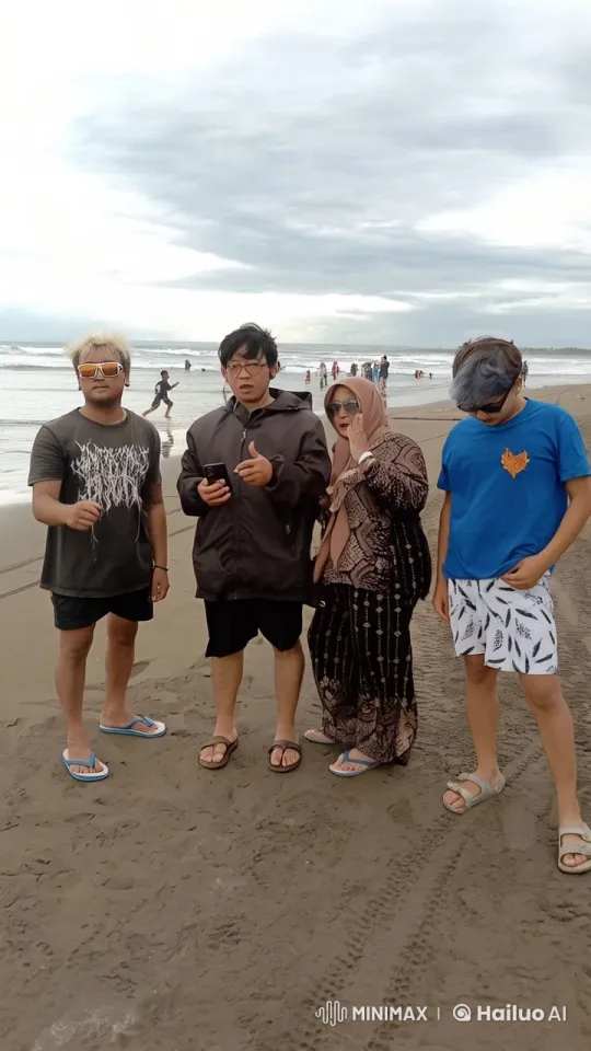 Kung Fu Chaos on a Tranquil Beach Setting – AI Generated Video | Hailuo AI