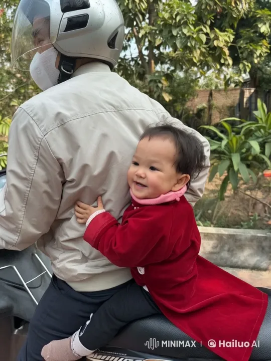 Baby on Motorbike Performs Animated Fighting Moves – AI Generated Video | Hailuo AI