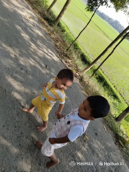 Vibrant Children's Playful Kung Fu Fight in Rural Setting – AI Generated Video | Hailuo AI