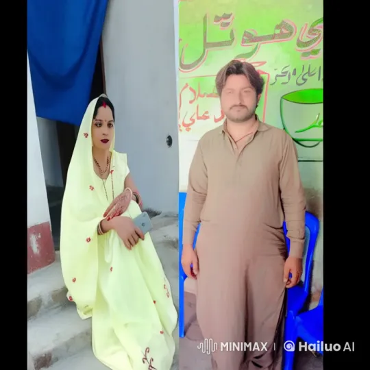Traditional Attire Scene: Woman on Steps, Man in Room – AI Generated Video | Hailuo AI