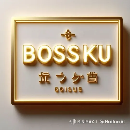 Dynamic 'BOSSKU' Sign with Pulsating Live2D Animation – AI Generated Video | Hailuo AI