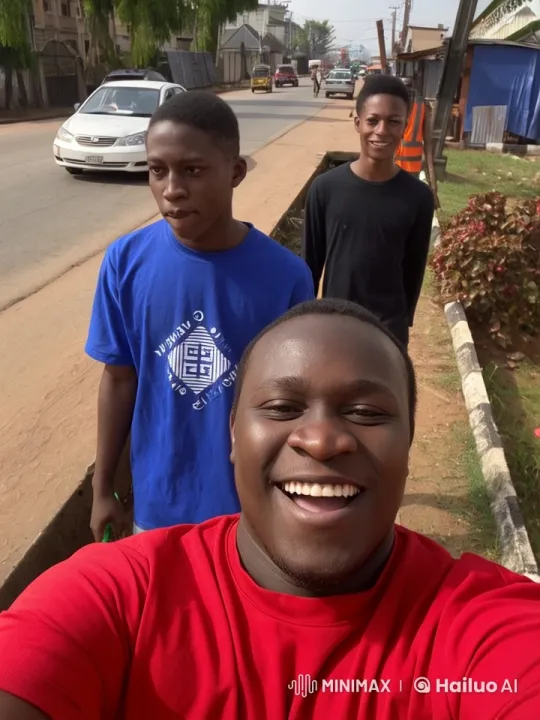 Animated Street Scene with Animated Fight and Observing Characters – AI Generated Video | Hailuo AI