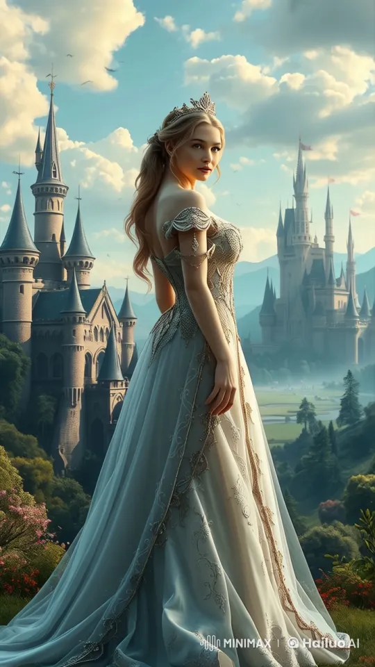 Princess Dances Gracefully in Enchanted Castle Setting – AI Generated Video | Hailuo AI
