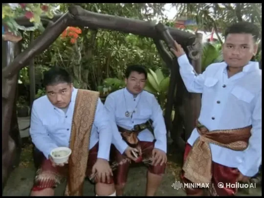 Traditional Attired Men Perform Intense Kung Fu in Serene Garden – AI Generated Video | Hailuo AI
