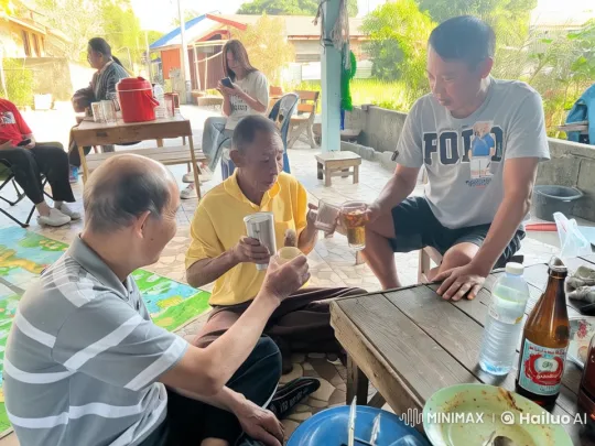 Outdoor Gathering Showcases Kung Fu Skills Amidst Social Celebration – AI Generated Video | Hailuo AI